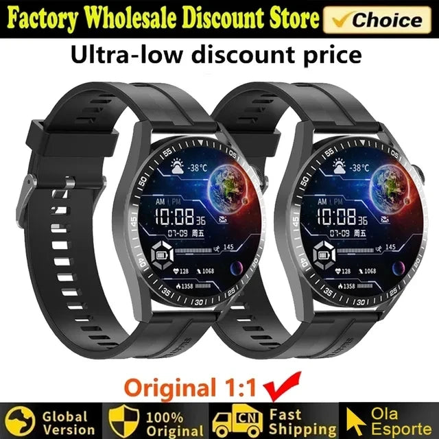 2024 New  Smart Watch 5 Pro Men Women AMOLED 420*420 HD Screen Heart Rate Bluetooth Calls Waterproof SmartWatch For Android IOS