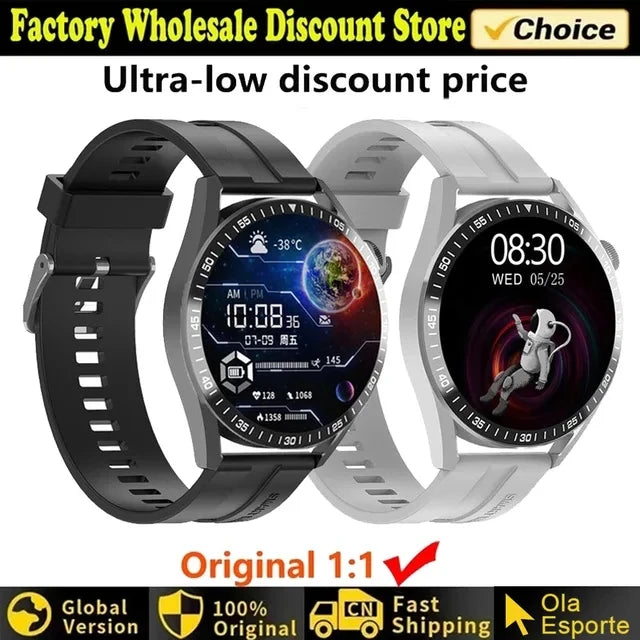 2024 New  Smart Watch 5 Pro Men Women AMOLED 420*420 HD Screen Heart Rate Bluetooth Calls Waterproof SmartWatch For Android IOS