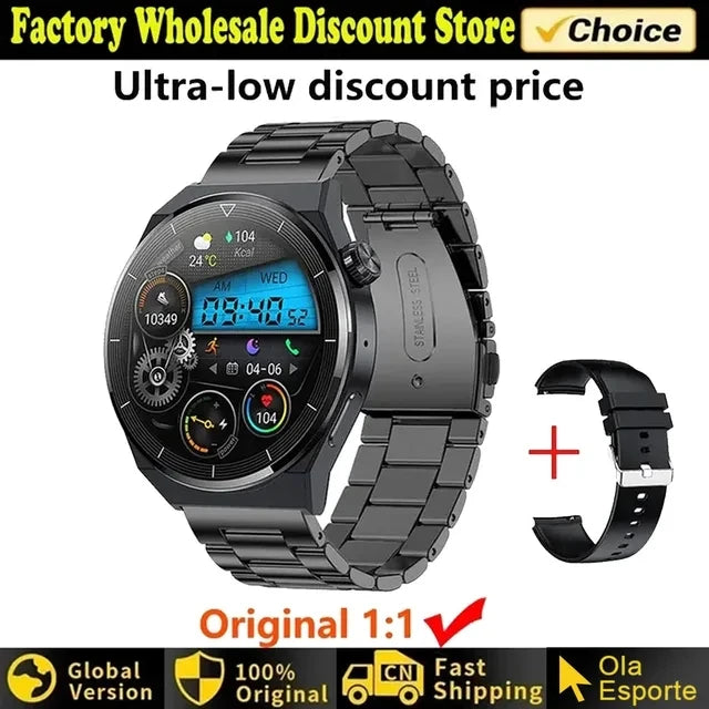 2024 New  Smart Watch 5 Pro Men Women AMOLED 420*420 HD Screen Heart Rate Bluetooth Calls Waterproof SmartWatch For Android IOS