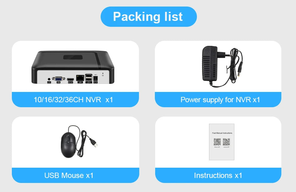 Smar H.265 Max 4K Output CCTV NVR Face Detection 9CH 10CH /16CH 32CH  4K Security Video Recorder Motion Detect P2P Onvif XMEYE