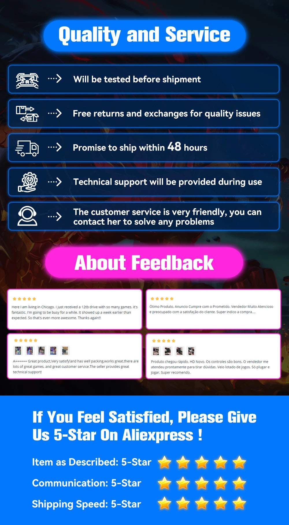 Mix 500GB Gaming HDD Retro Video Game Console Retrobat＆Playnite＆Launchbox OS for XBOX/PS3/PS2/Switch/Wii/WiiU with 38000+Games