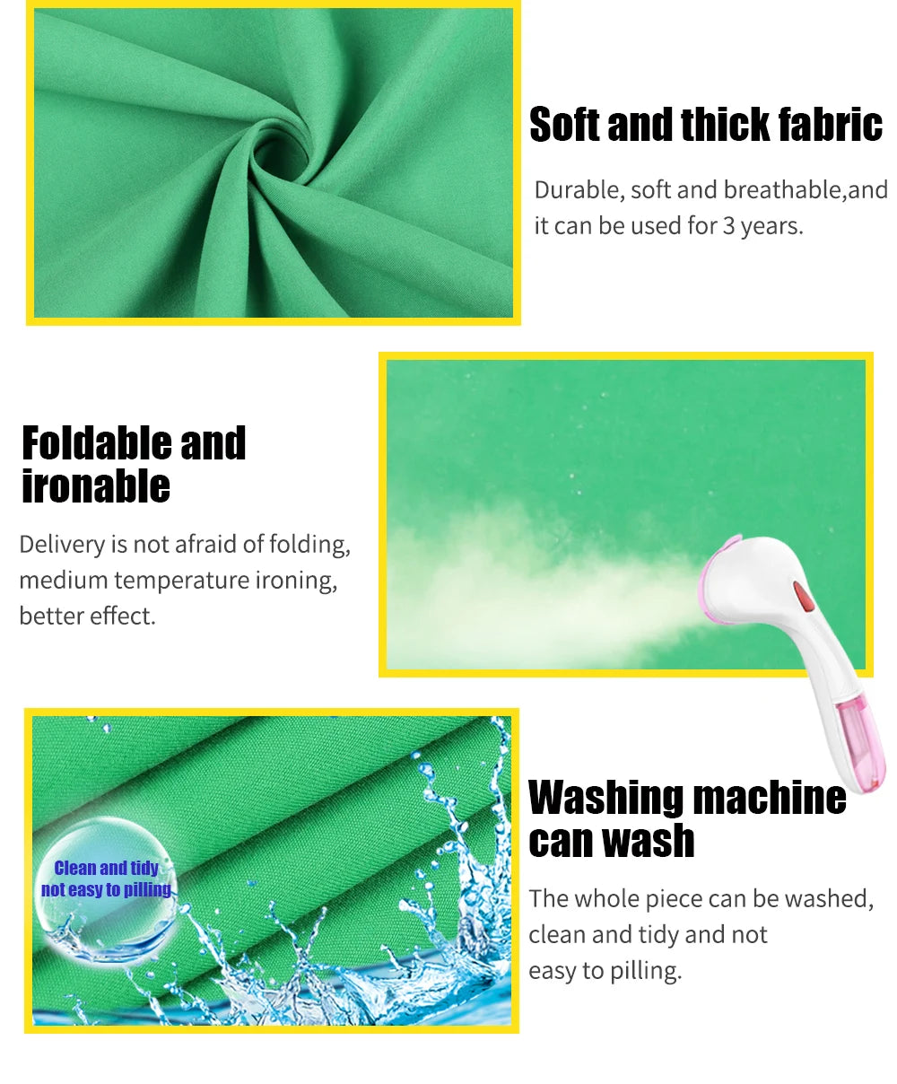 2.4x4 Background Frame black/white/Green/gray Screen Wall Foldable For Tiktok Live Photo Studio Kit Chromakey Green Screen Frame