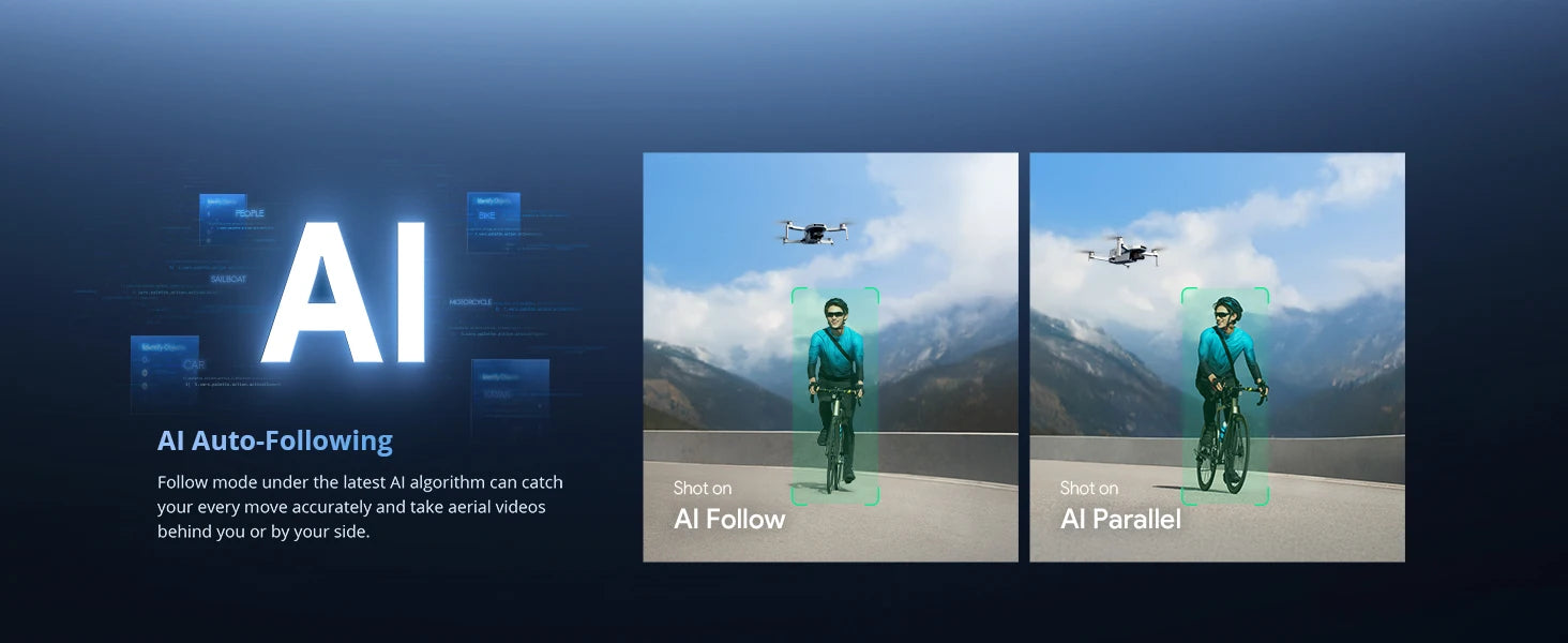 Potensic C0 ATOM 2 Drone with PTD 1 Remote Control 4K Video, 8K Photo Camera 10KM 2.7K Vertical Shoot, AI Night Shoting AI Track