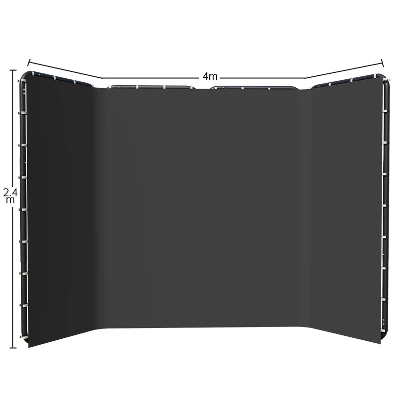 2.4x4 Background Frame black/white/Green/gray Screen Wall Foldable For Tiktok Live Photo Studio Kit Chromakey Green Screen Frame