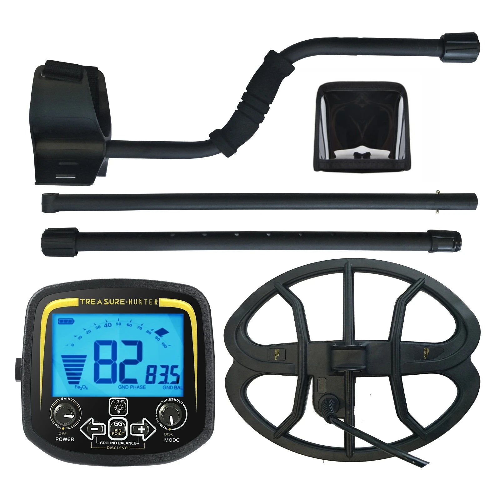 Treasure Hunter GX850 11inch Coil Metal Detector 850 Professional Underground Waterproof Gold Detector Pinpointer High Sensitive