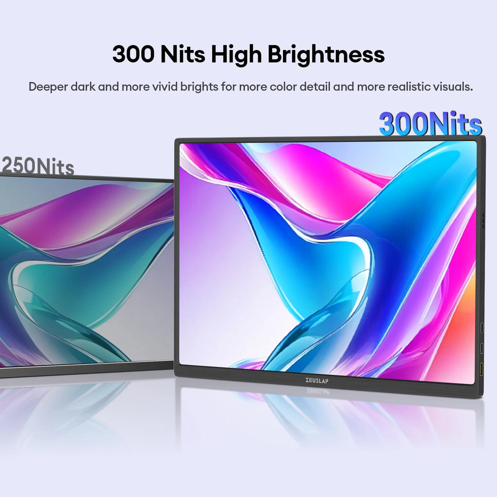 ZEUSLAP 16" Touch Screen Portable Monitor 100%sRGB 1200P IPS Travel Display for Steam Deck Laptop Switch PS4 PS5 Xbox