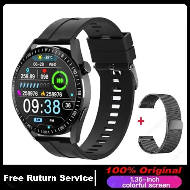 2024 New  Smart Watch 5 Pro Men Women AMOLED 420*420 HD Screen Heart Rate Bluetooth Calls Waterproof SmartWatch For Android IOS