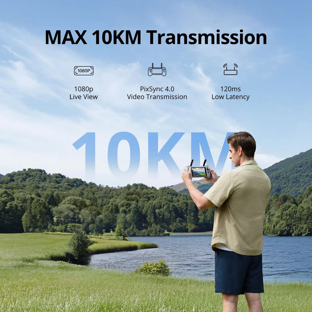 Potensic C0 ATOM 2 Drone with PTD 1 Remote Control 4K Video, 8K Photo Camera 10KM 2.7K Vertical Shoot, AI Night Shoting AI Track