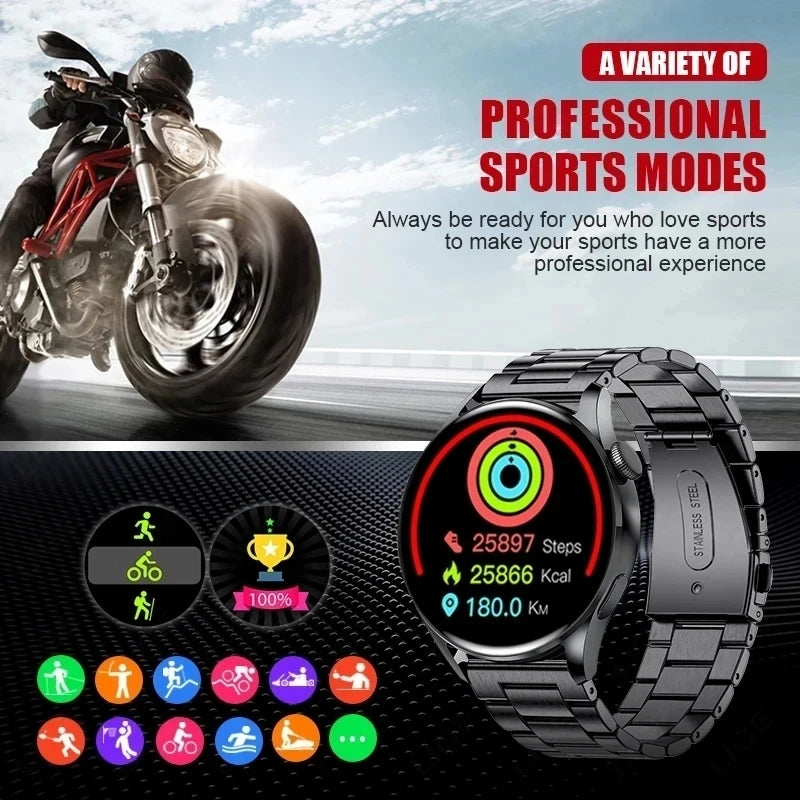 2024 New  Smart Watch 5 Pro Men Women AMOLED 420*420 HD Screen Heart Rate Bluetooth Calls Waterproof SmartWatch For Android IOS