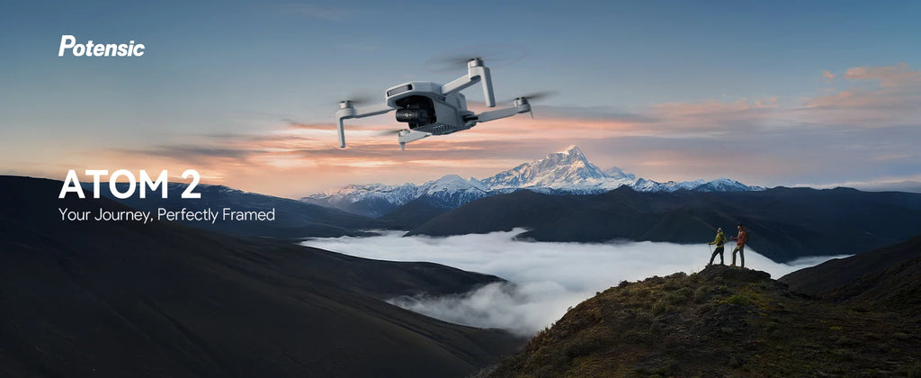 Potensic C0 ATOM 2 Drone with PTD 1 Remote Control 4K Video, 8K Photo Camera 10KM 2.7K Vertical Shoot, AI Night Shoting AI Track