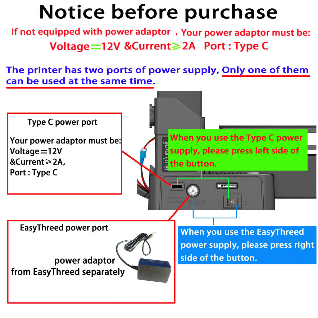EasyThreed 3D Printer  Entry Level  Compatible with PLA TPU 1.75mm Filament  include Power Adaptor.