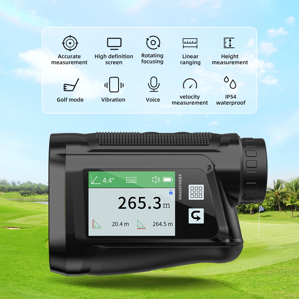 NOHAWK Golf Rangefinder with Slope and Pin Lock Vibration Rangefinders with Rechargeable Battery Laser Range Finder