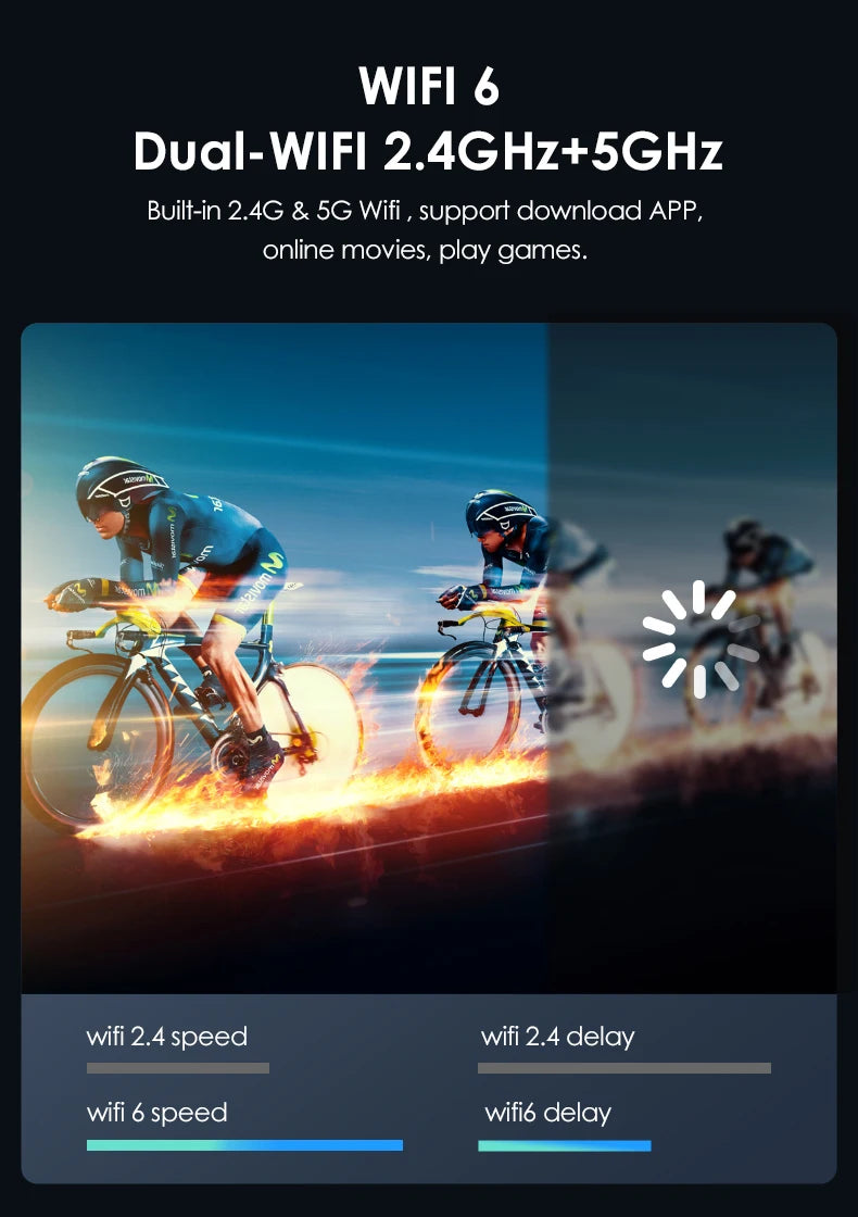 CAIWEI S7+ 4K Ultra HD Projector Video 3500 ANSI Home Theater Android for Movies Auto Focus Smart TV Beam Projectors for Outdoor