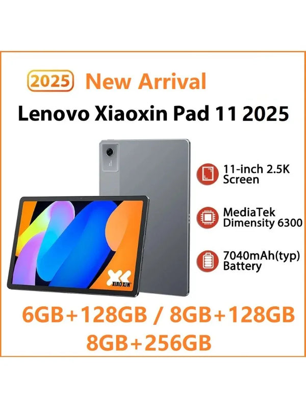 Original CN Lenovo Xiaoxin Pad 11 2025 Tab 128GB 256GB ROM MTK Dimensity 6300 11" 2.5K Screen 7040mAh WIFI Android Pads Tablet