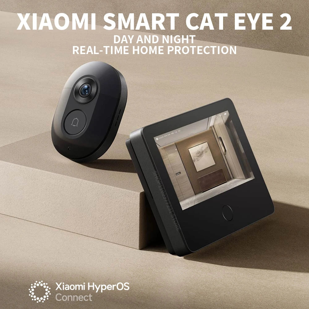 Xiaomi Smart Cat eye 2 WiFi Wireless Camera Video Peephole Doorbell 3MP HD Infrared Night Vision 180 Wide Nngle For Mi Home APP