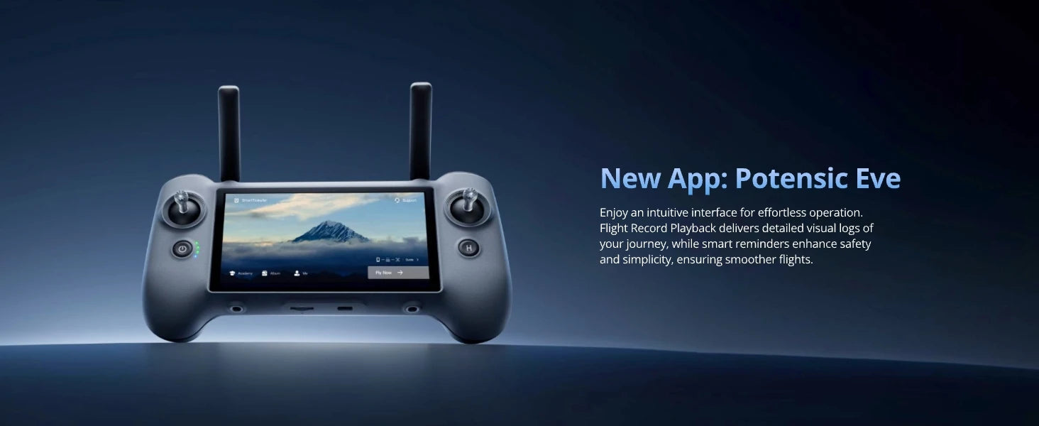 Potensic C0 ATOM 2 Drone with PTD 1 Remote Control 4K Video, 8K Photo Camera 10KM 2.7K Vertical Shoot, AI Night Shoting AI Track