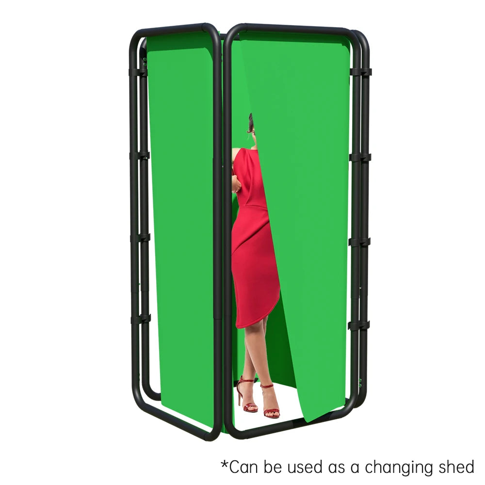 2.4x4 Background Frame black/white/Green/gray Screen Wall Foldable For Tiktok Live Photo Studio Kit Chromakey Green Screen Frame