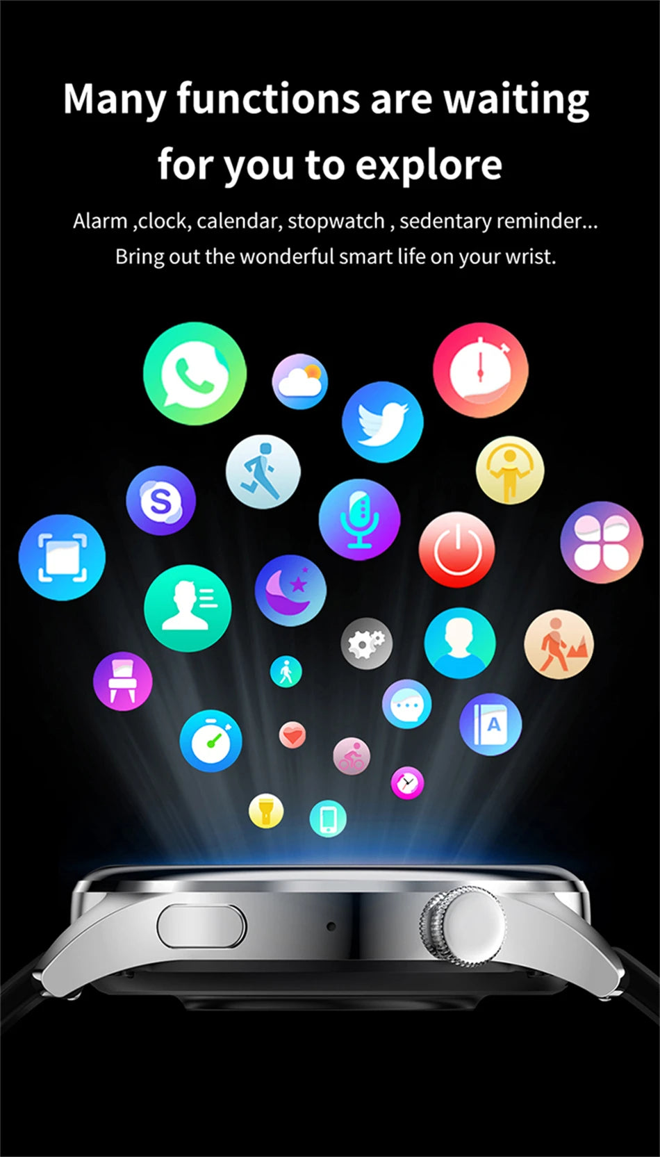 2024 New  Smart Watch 5 Pro Men Women AMOLED 420*420 HD Screen Heart Rate Bluetooth Calls Waterproof SmartWatch For Android IOS