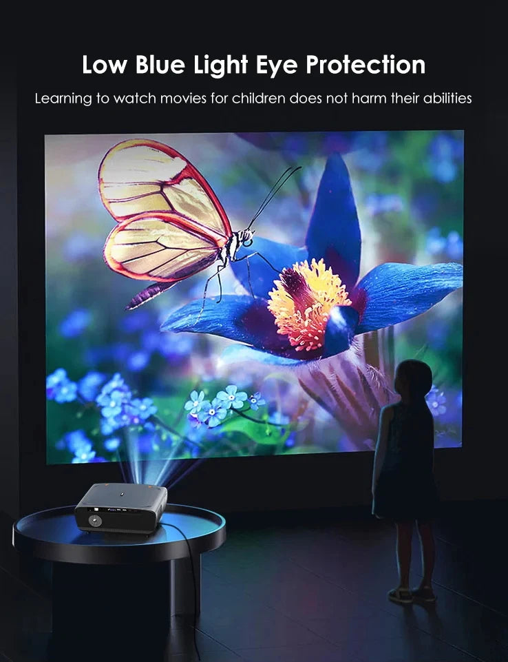 CAIWEI S7+ 4K Ultra HD Projector Video 3500 ANSI Home Theater Android for Movies Auto Focus Smart TV Beam Projectors for Outdoor