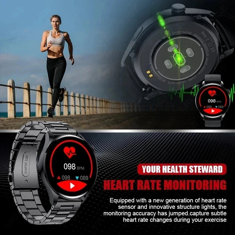 2024 New  Smart Watch 5 Pro Men Women AMOLED 420*420 HD Screen Heart Rate Bluetooth Calls Waterproof SmartWatch For Android IOS