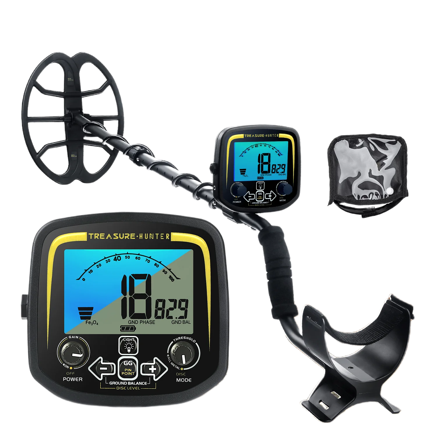 Treasure Hunter GX850 11inch Coil Metal Detector 850 Professional Underground Waterproof Gold Detector Pinpointer High Sensitive