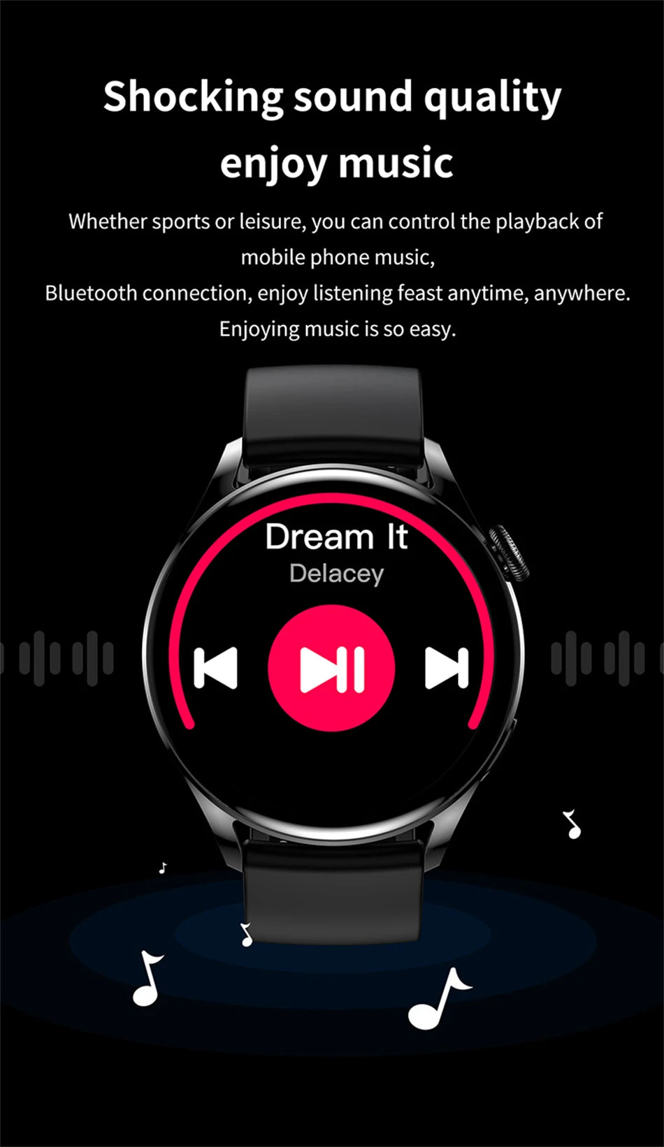 2024 New  Smart Watch 5 Pro Men Women AMOLED 420*420 HD Screen Heart Rate Bluetooth Calls Waterproof SmartWatch For Android IOS