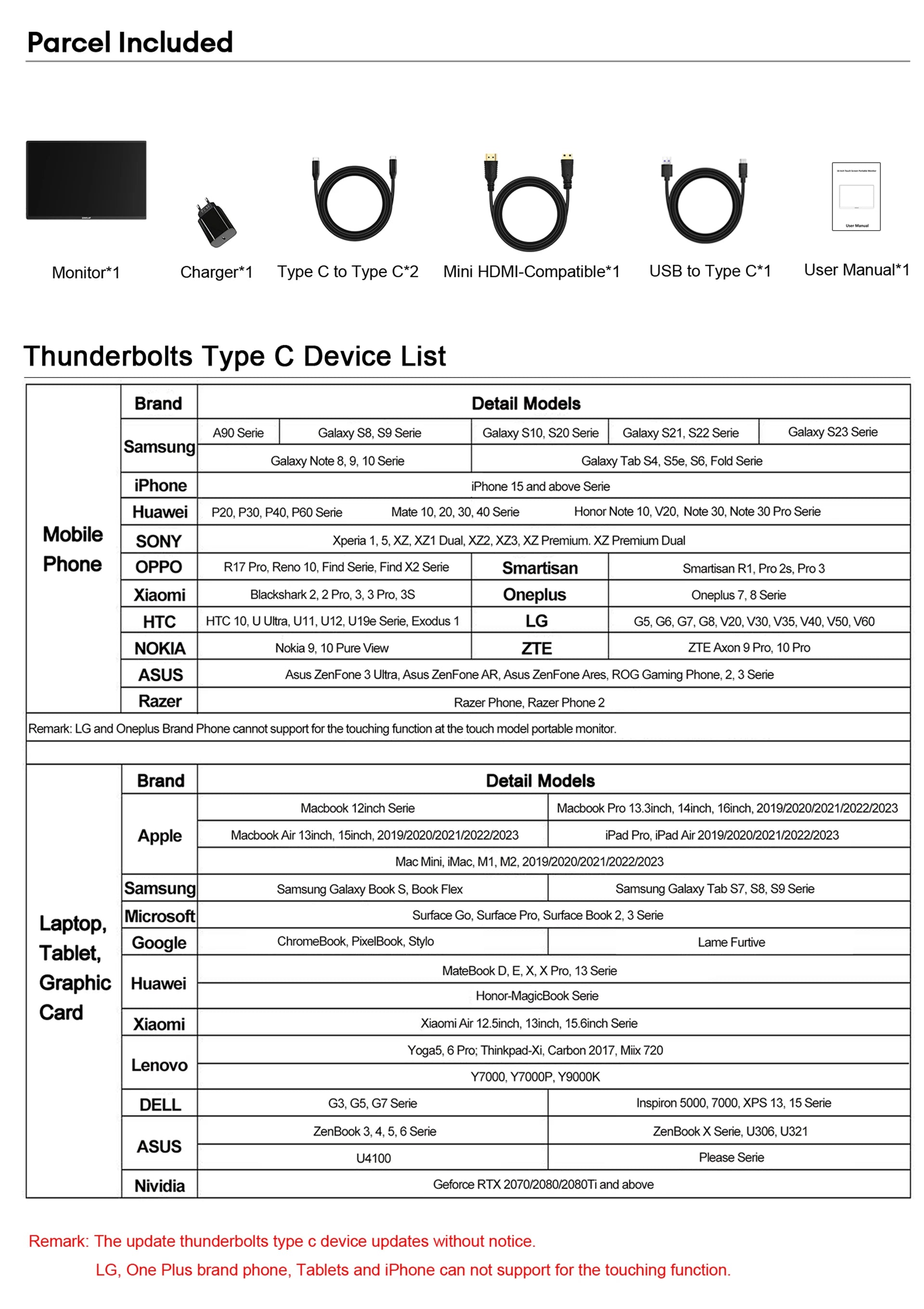 ZEUSLAP 16" Touch Screen Portable Monitor 100%sRGB 1200P IPS Travel Display for Steam Deck Laptop Switch PS4 PS5 Xbox