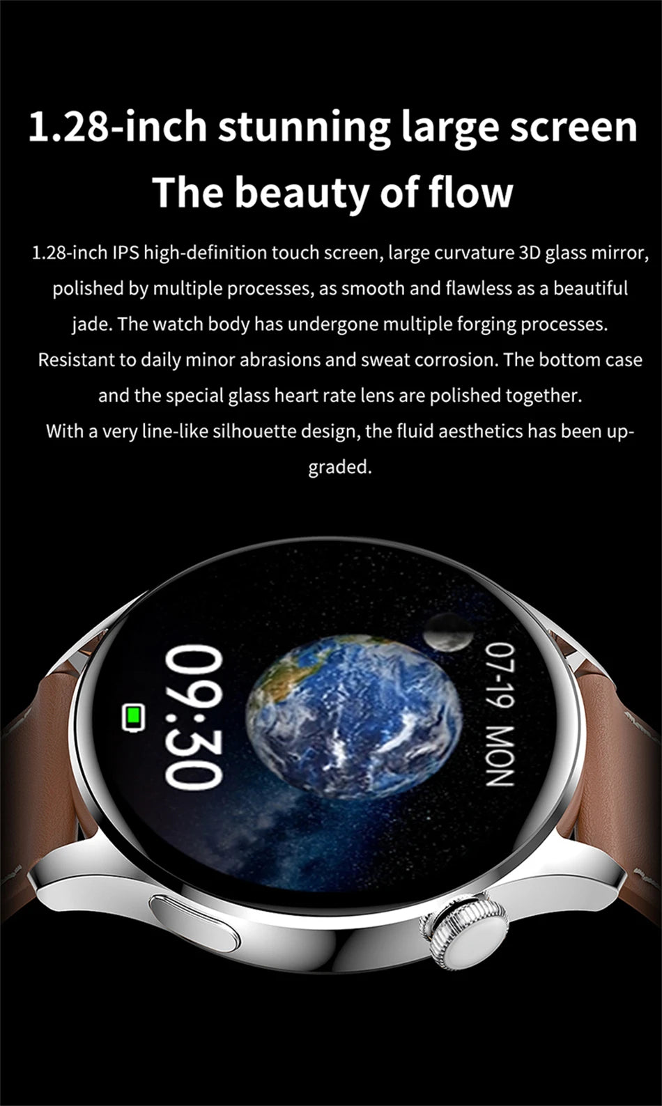2024 New  Smart Watch 5 Pro Men Women AMOLED 420*420 HD Screen Heart Rate Bluetooth Calls Waterproof SmartWatch For Android IOS
