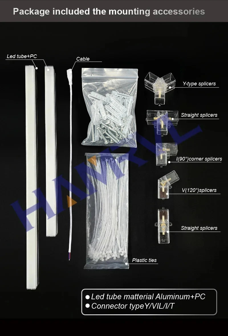 Garage Lights Hexagon Lamp 110-240V LED Tube Honeycomb Barbershop Ceiling Lighting For Workshop 4S Car Show Auto Body Repair Gym