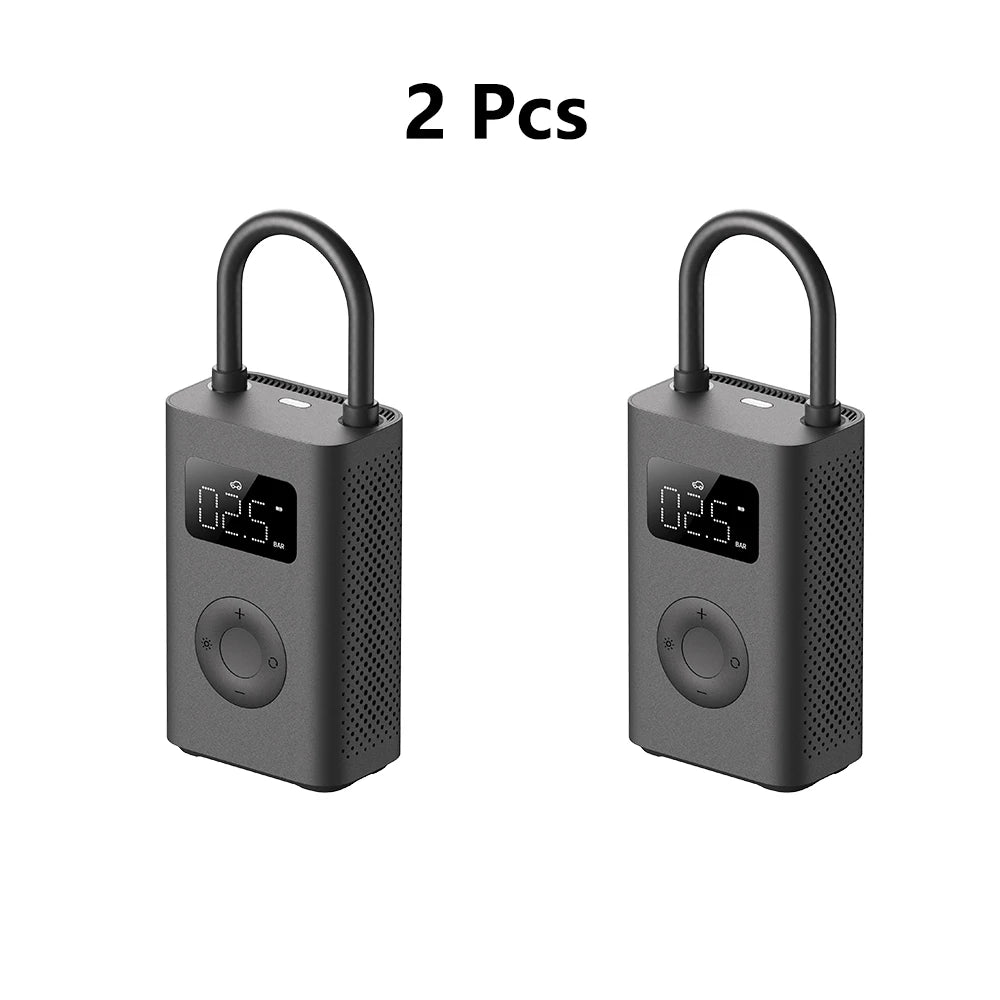 New Original MIJIA Air Pump 2D 25%Speed Boost Portable Electric Air Compressor Treasure 150PSI Type-C LED Multitool Inflator CN