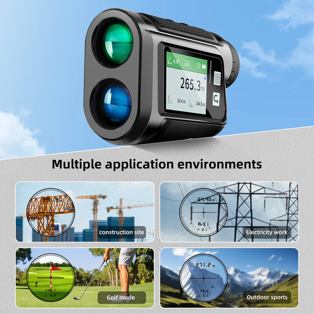 NOHAWK Golf Rangefinder with Slope and Pin Lock Vibration Rangefinders with Rechargeable Battery Laser Range Finder