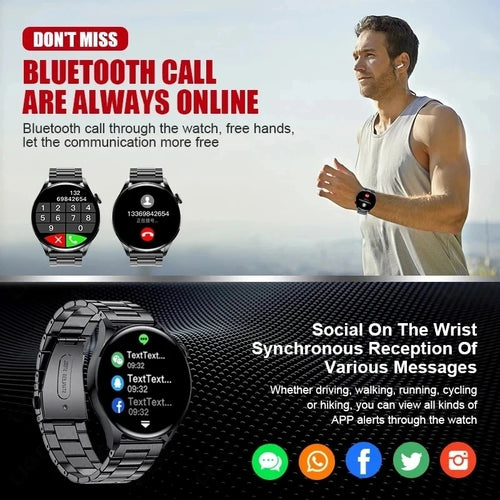 2024 New  Smart Watch 5 Pro Men Women AMOLED 420*420 HD Screen Heart Rate Bluetooth Calls Waterproof SmartWatch For Android IOS