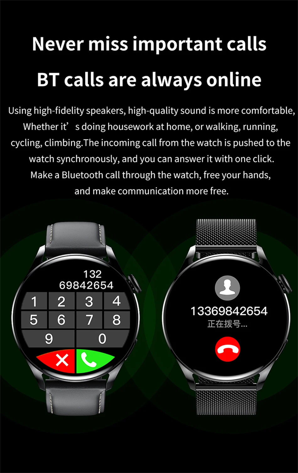 2024 New  Smart Watch 5 Pro Men Women AMOLED 420*420 HD Screen Heart Rate Bluetooth Calls Waterproof SmartWatch For Android IOS